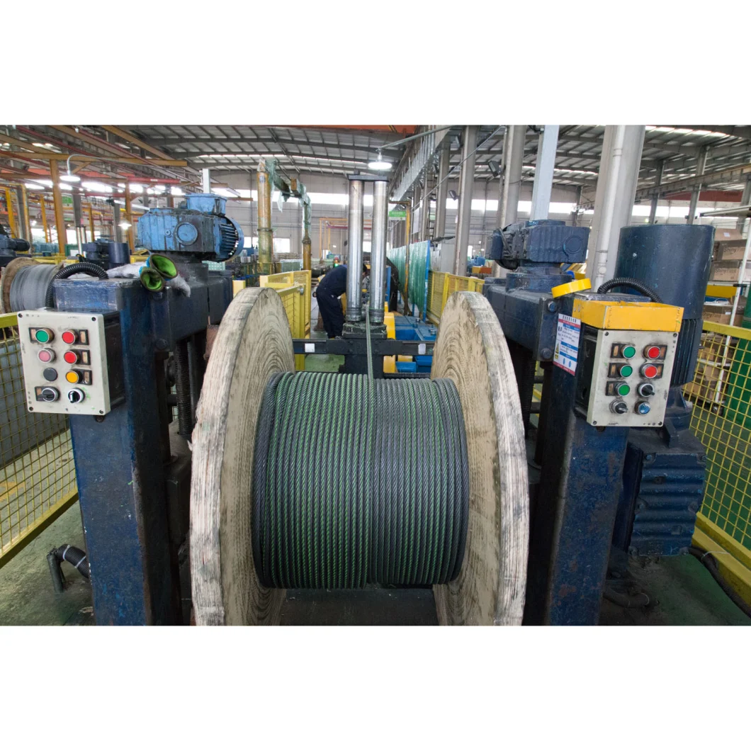 F619 S-Sfc 1770n/mm2 D6 B Galvanized Fiber Core Elevator Rope