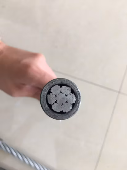 6*19s 21mm 23mm Cabo de aço não galvanizado preto brilhante da fábrica DIN3060 En12385